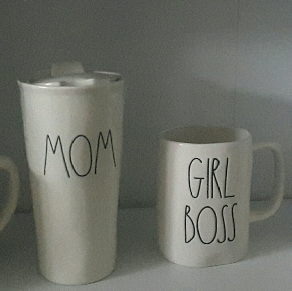 Rae Dunn travel tumbler and mug set